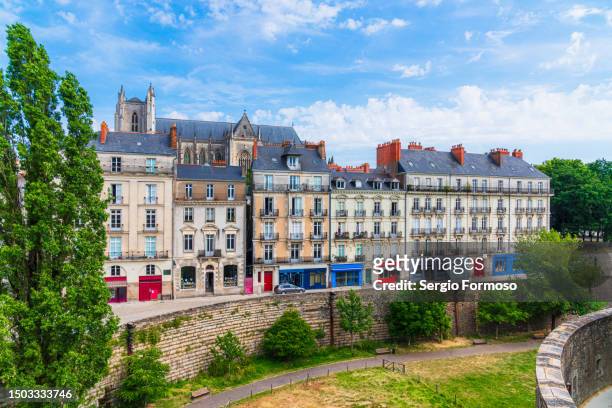 nantes city in france - nantes stock pictures, royalty-free photos & images