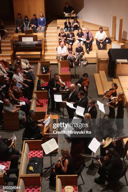 4x4 Baroque Music Festival presents "Bach & Before" at St. Peter's Lutheran Church on Thursday night, August 26, 2010.This image:The ensemble...