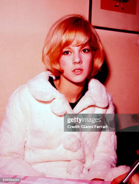 Portrait of the French singer Sylvie Vartan, 12nd February 1964, Madrid, Spain.
