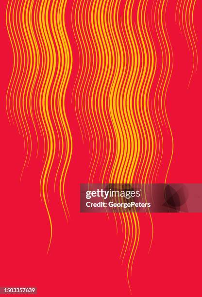 stockillustraties, clipart, cartoons en iconen met colored background with vertical wavy lines - hittegolf