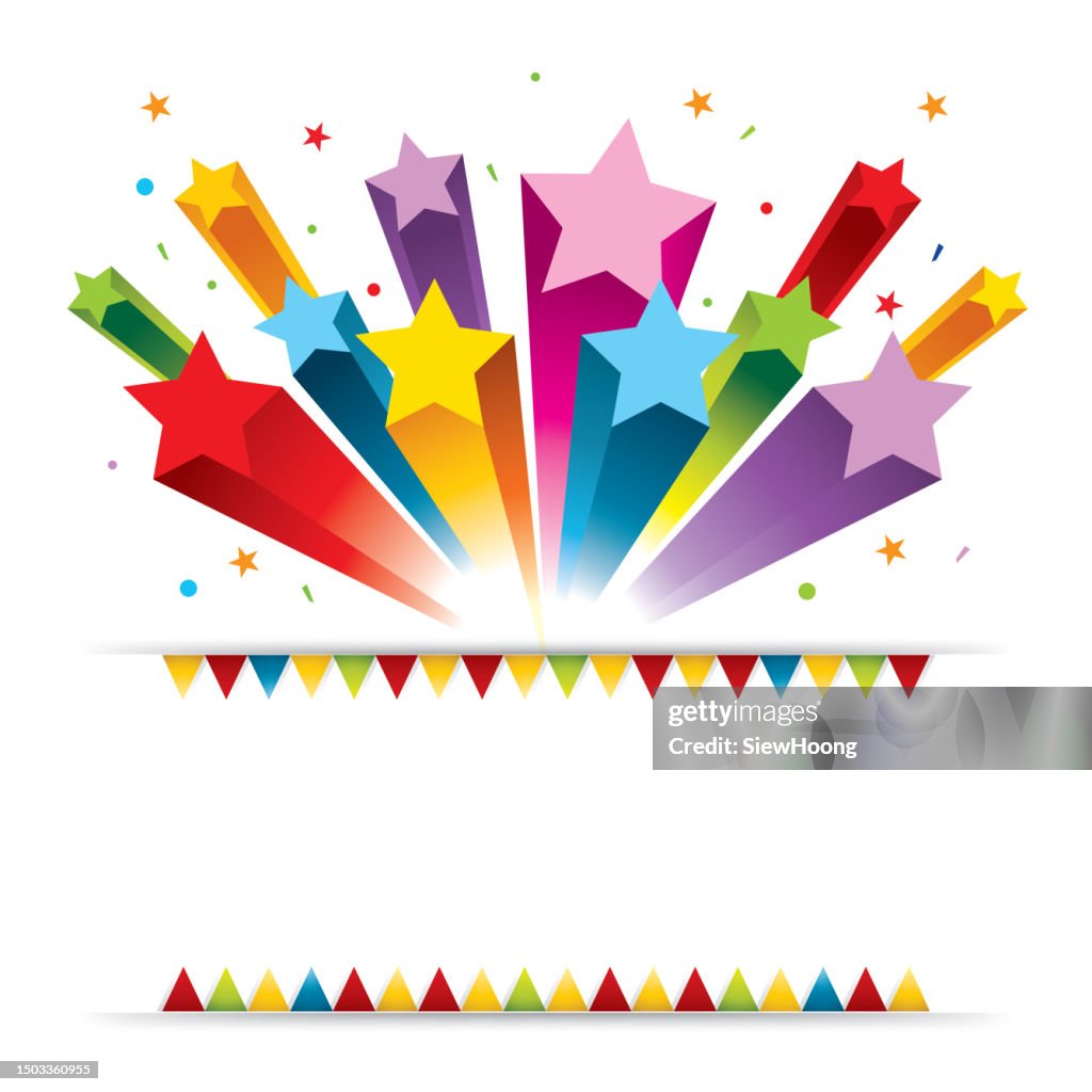 Exploding Star Banner High-Res Vector Graphic - Getty Images