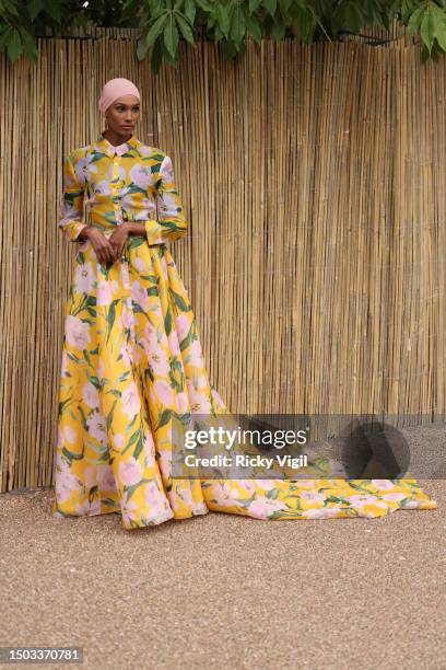 Ikram Abdi Omar seen attending The Serpentine Summer Party 2023 at The Serpentine Gallery on June 27, 2023 in London, England.