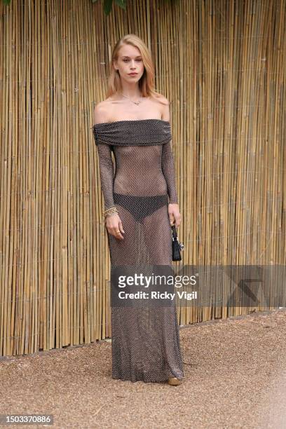 Lady Mary Charteris seen attending The Serpentine Summer Party 2023 at The Serpentine Gallery on June 27, 2023 in London, England.