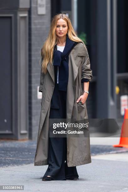 Jennifer Lawrence is seen in SoHo on June 28, 2023 in New York City.