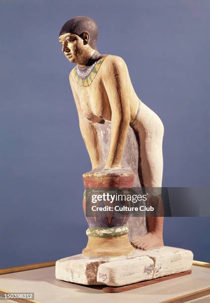 Model of a woman making beer, Old Kingdom