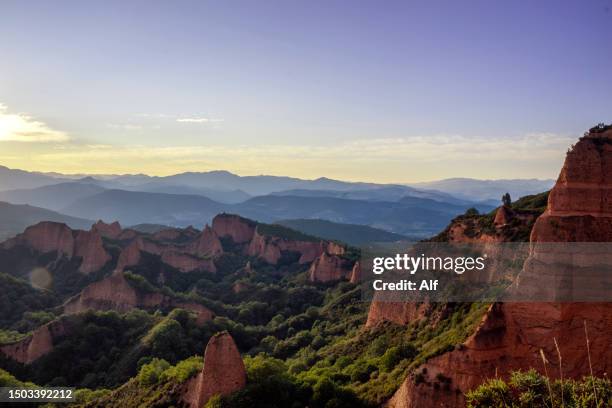 las médulas, el bierzo, león, spain - ancient rome food stock pictures, royalty-free photos & images