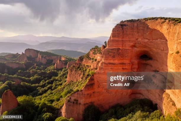 las médulas, el bierzo, león, spain - ancient rome food stock pictures, royalty-free photos & images