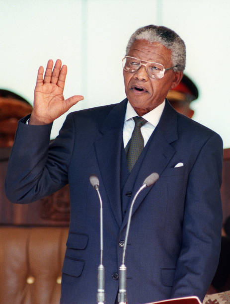 ZAF: 10th May 1994 - Nelson Mandela Is Inaugurated As President Of South Africa
