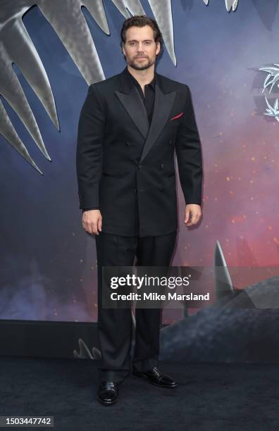 Henry Cavill attends "The Witcher" Season 3 UK Premiere at The Now Building at Outernet London on June 28, 2023 in London, England.