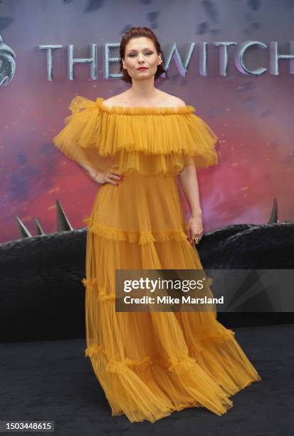 MyAnna Buring attends "The Witcher" Season 3 UK Premiere at The Now Building at Outernet London on June 28, 2023 in London, England.