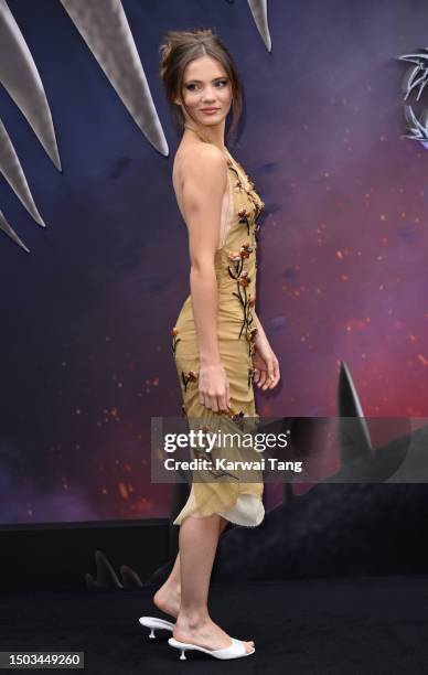 Freya Allan attends "The Witcher" Season 3 UK Premiere at The Now Building at Outernet London on June 28, 2023 in London, England.