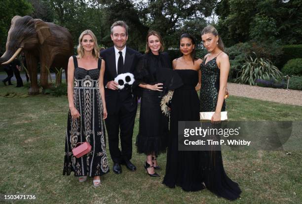 Donna Air, Matthew Macfadyen, Keeley Hawes, Emma Thynn and Freya Air Aspinall attend The Animal Ball at Lancaster House on June 28, 2023 in London,...