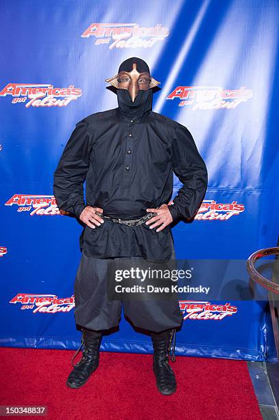 Cast In Bronze attends the "America's Got Talent" post show red carpet at New Jersey Performing Arts Center on August 15, 2012 in Newark, New Jersey.