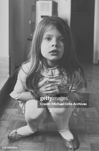 Future actress Nastassja Kinski poses for a portrait in March 1966 in Rome, Italy.