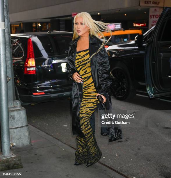 Christina Aguilera is seen on June 28, 2023 in New York City.