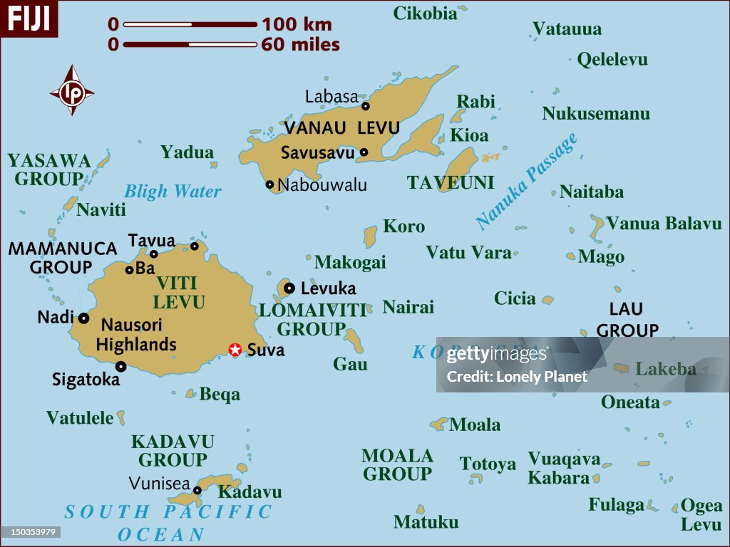Map of Fiji.