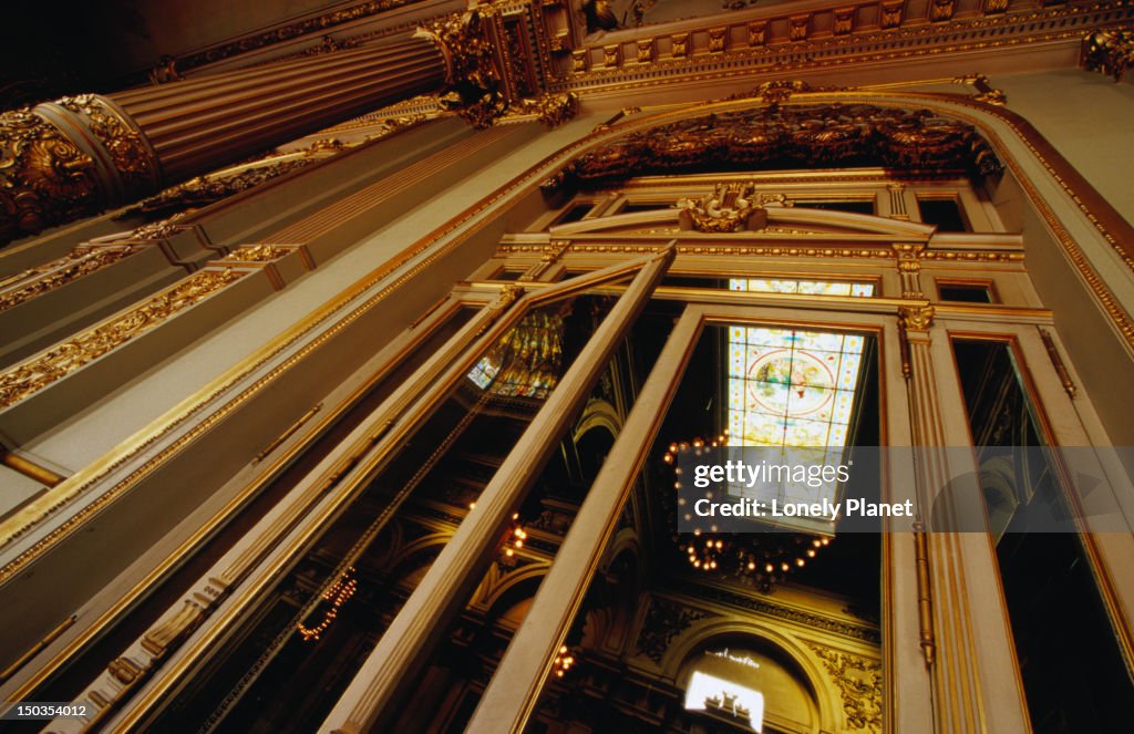 Salon Dorado (Golden Room) in Teatro Colon.