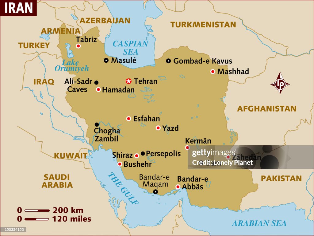 Iran Map. Text Map Of Iran High-Res Vector Graphic - Getty Images