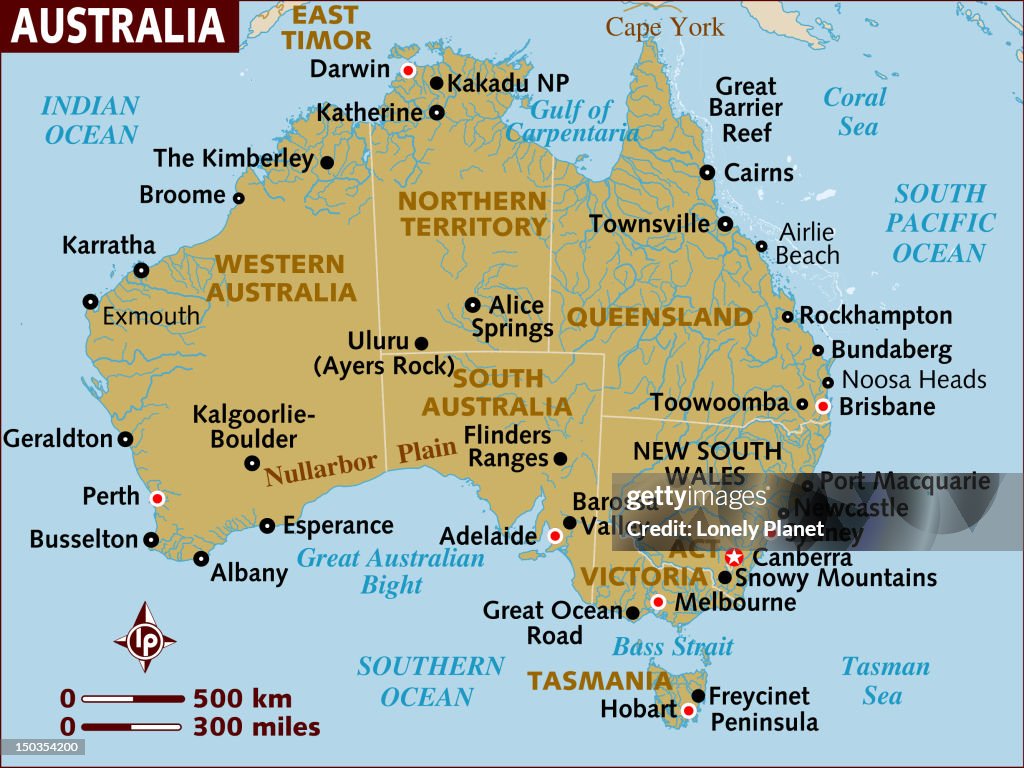 Map of Australia.