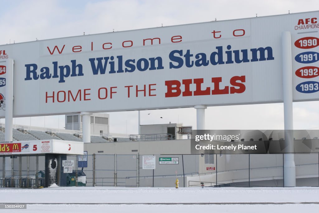 Ralph Wilson Stadium, home of the NFL champion 'Buffalo Bills' football team.