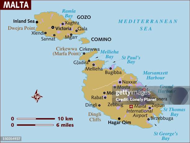 map of malta. - zebbug stock illustrations