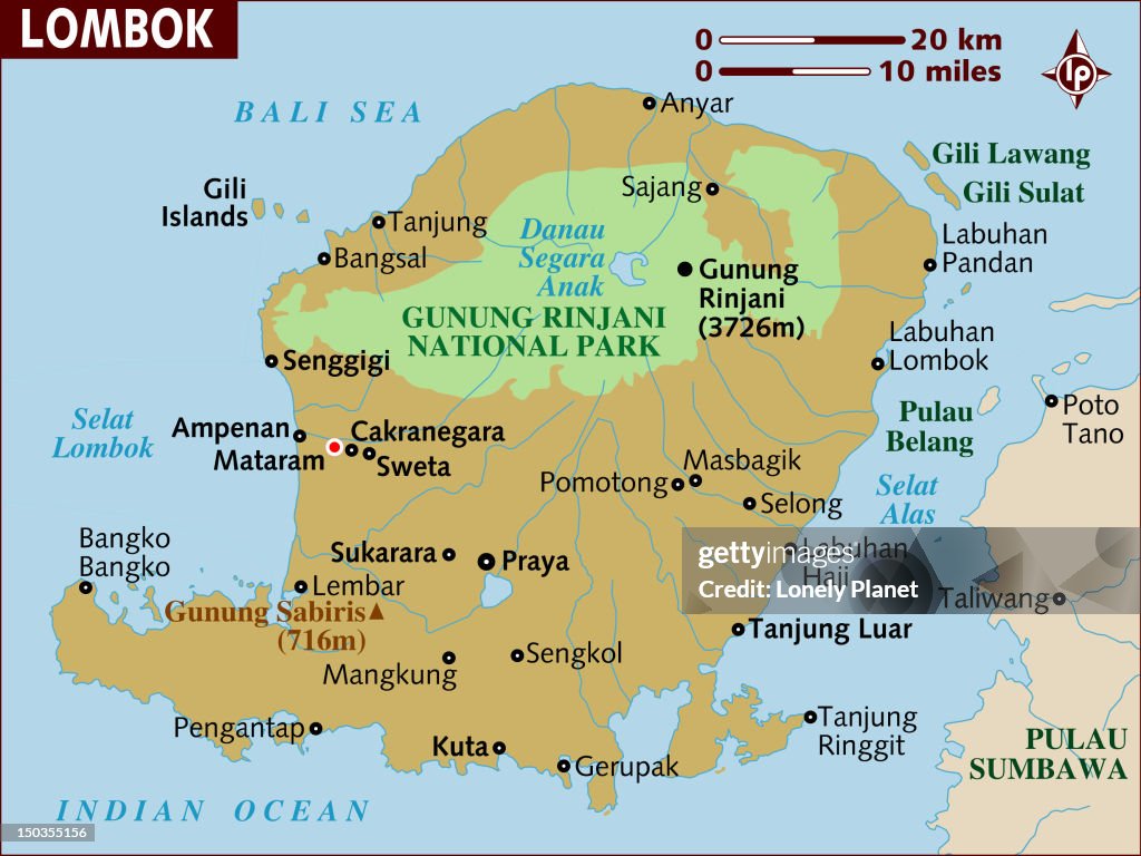 Lombok Map.pdf Map Of Lombok High-Res Vector Graphic - Getty Images