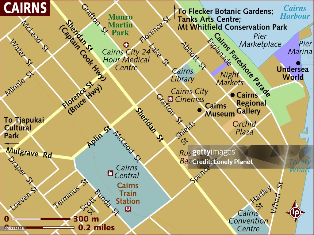 Map of Cairns.