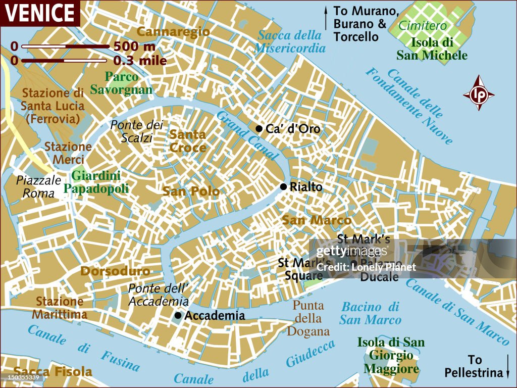 Map of Venice.