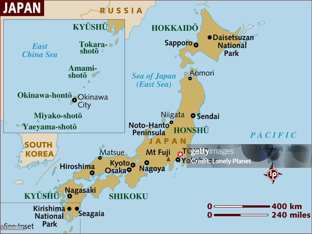 Map of Japan.