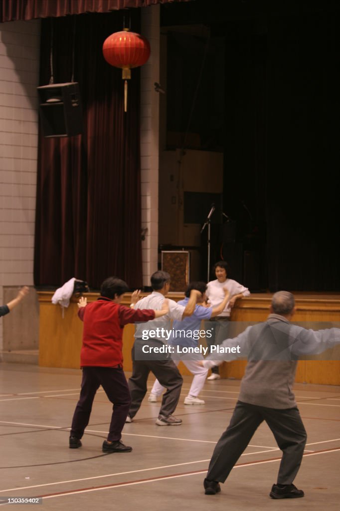 Tai Chi at Chinese Cultural Centre, Chinatown.