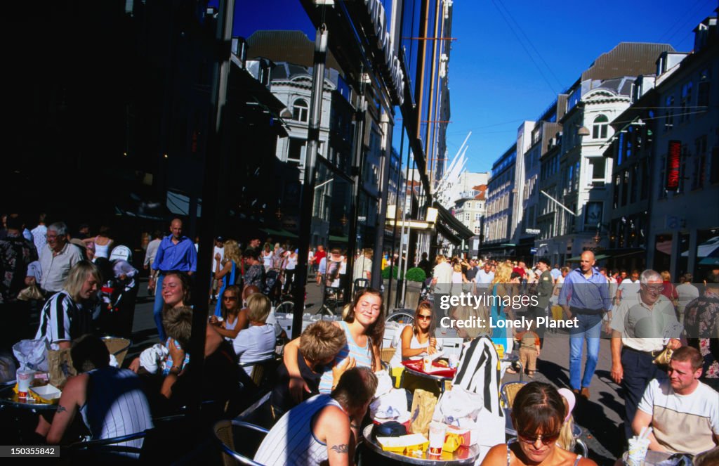 Stroget, main pedestrian area.