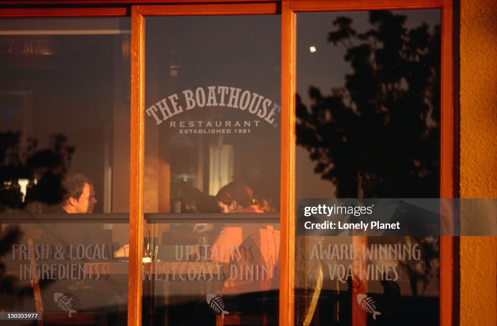 The Boathouse Restaurant, English Bay beach.