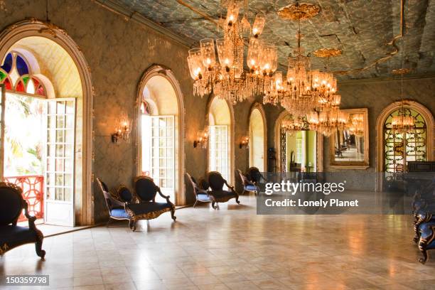 ballroom in fernandes wing at braganza house. - chandor india stock pictures, royalty-free photos & images