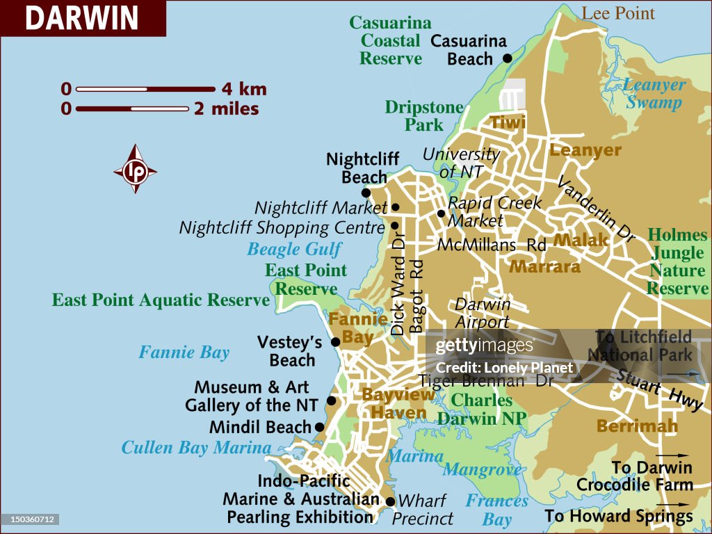 Map Of Darwin High-Res Stock Photo - Getty Images