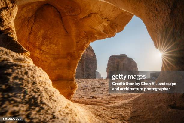 the elephant rock in al ula, saudi arabia - saudi arabia stock pictures, royalty-free photos & images