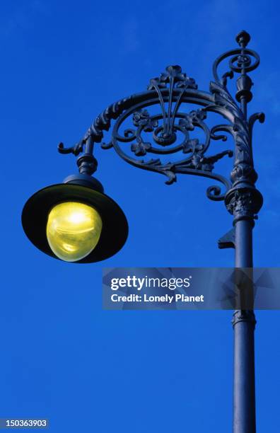 typical dublin street lamp. - lpiowned stock pictures, royalty-free photos & images