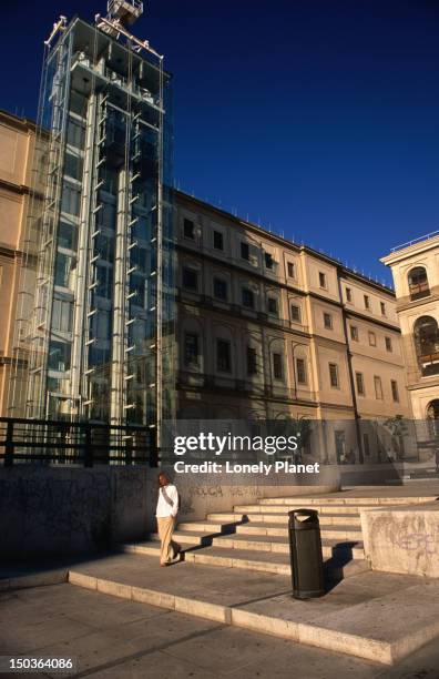 museo nacional centro de arte reina sofia in madrid houses the works of spanish artists of the 20th century. - museo nacional centro de arte reina sofía stock pictures, royalty-free photos & images