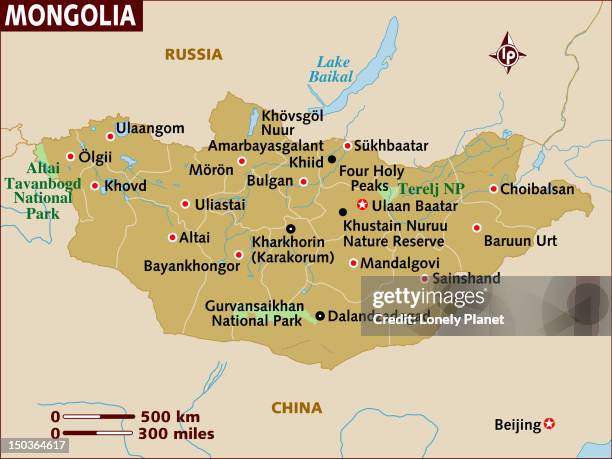 map of mongolia. - terelj stock illustrations