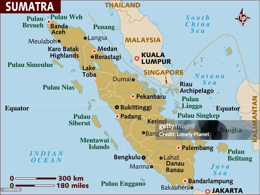 Map of Sumatra.