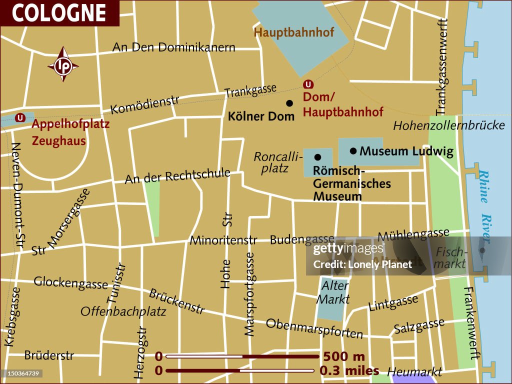 Map Of Cologne High-Res Vector Graphic - Getty Images