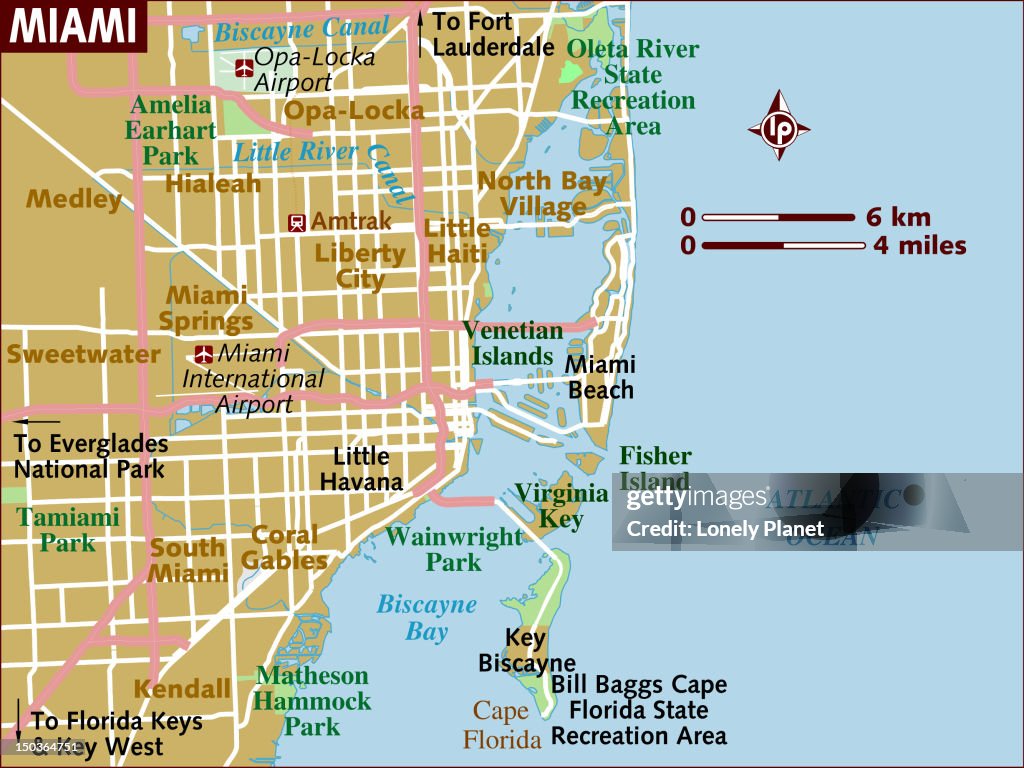 Map of Miami.