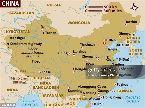 map of china. - south china stock illustrations