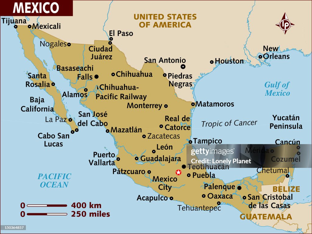 Map of Mexico.