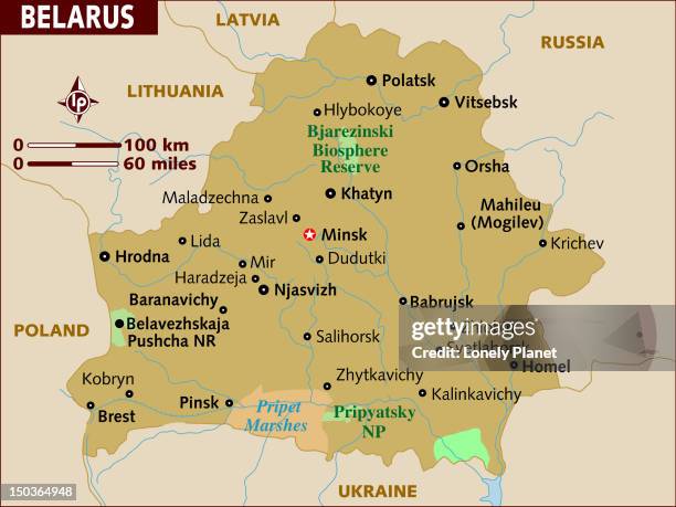 map of belarus. - khatyn stock illustrations