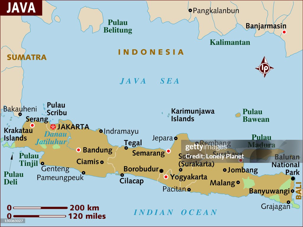 Java Atlas Map Of Java Illustration - Getty Images
