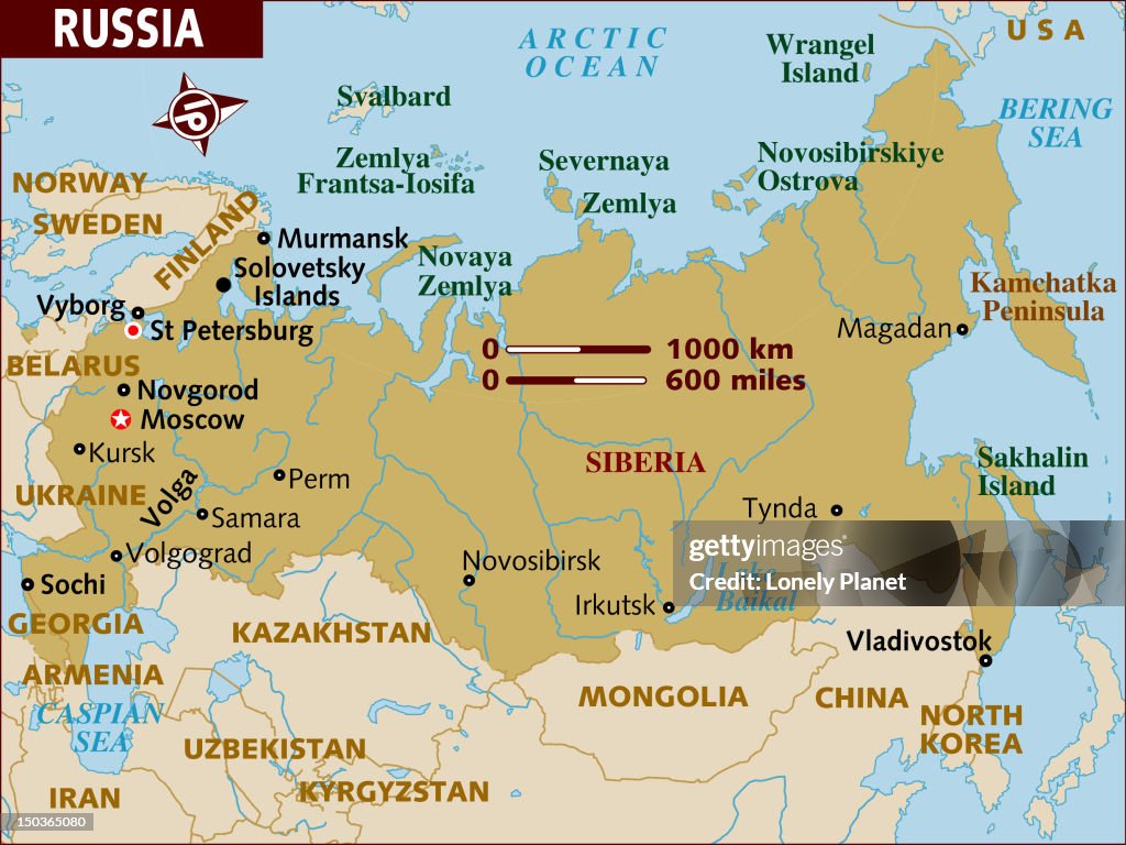 Map of Russia.