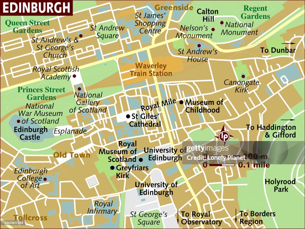 Map of Edinburgh.