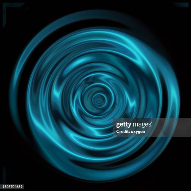 abstract blue blured swirl water waves motion curve soft rippled mertallic shape background - water walking ball stock pictures, royalty-free photos & images