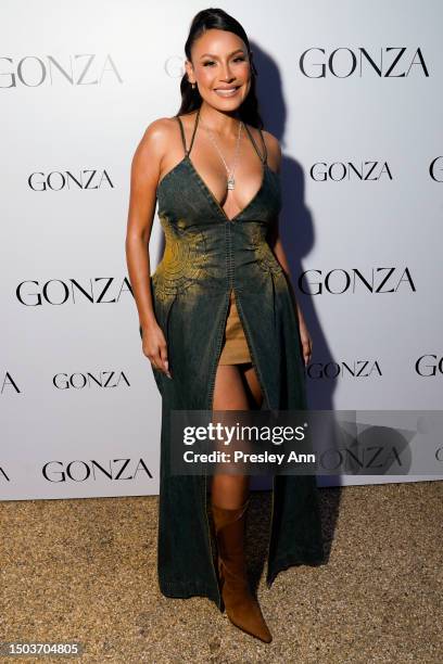 Desi Perkins attends Gonza Proudly Celebrates the Announcement of Becky G as the Creative Director of Gonza at The West Hollywood EDITION on June 28,...
