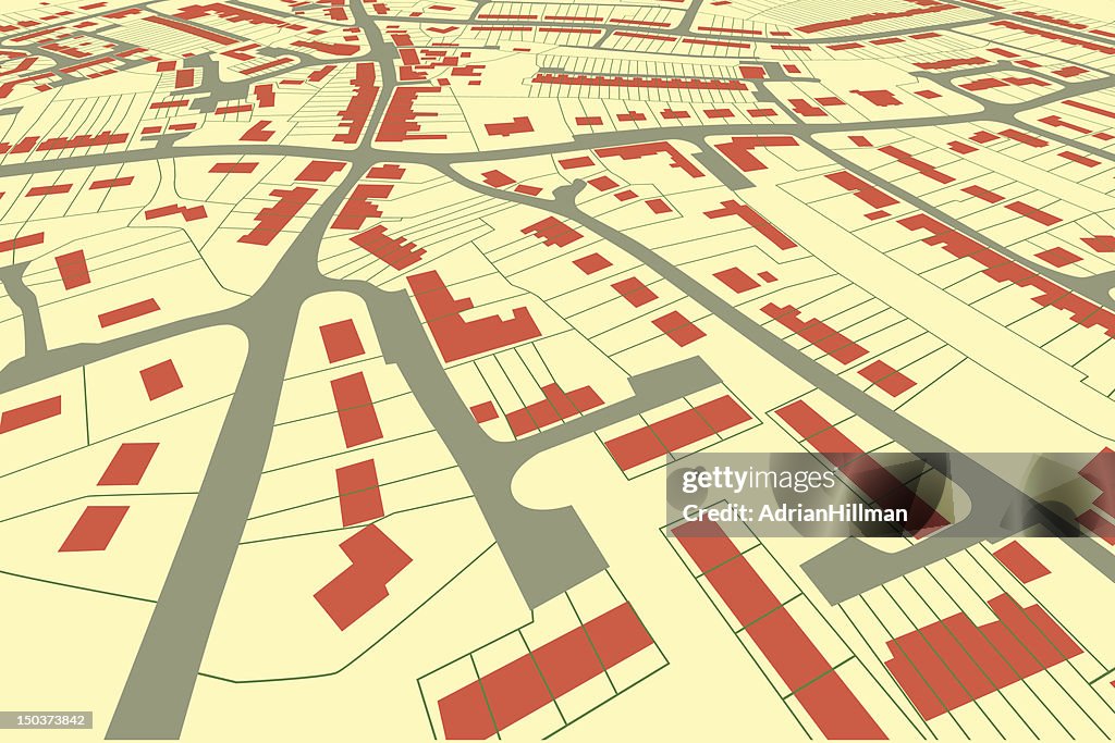 Streetmap Perspective High-Res Vector Graphic - Getty Images